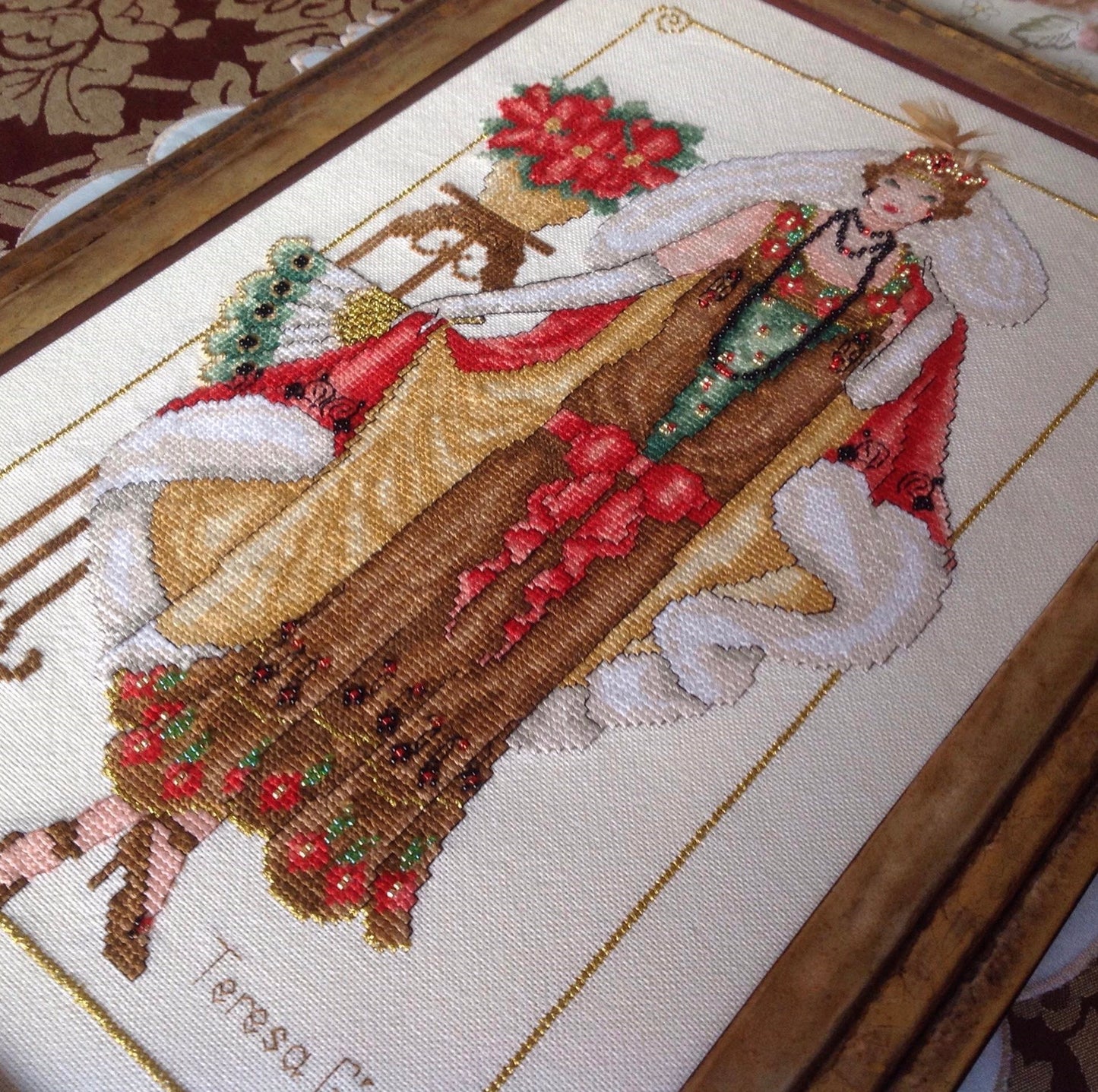 Downton Glamour Belle Epoque Flapper Downton Abbey PDF Counted Cross Stitch Chart Pattern Instant Download