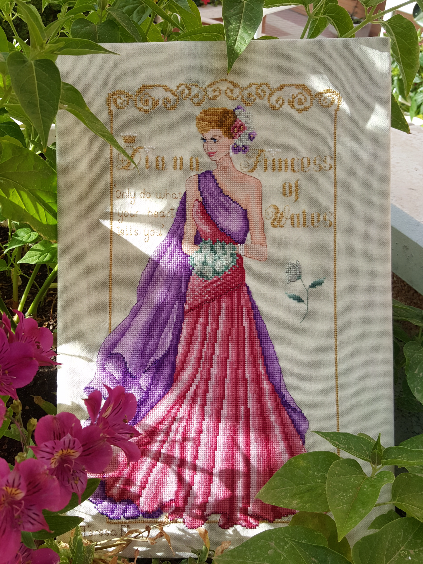 Diana Princess of Wales Counted Cross Stitch Chart Pattern PDF Instant Download