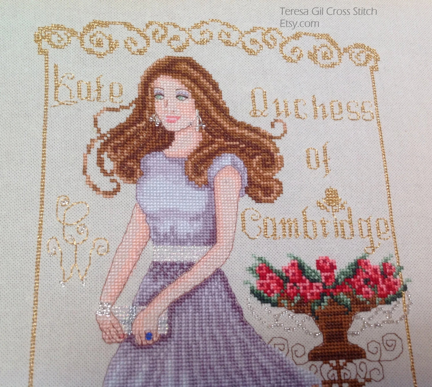 Kate Duchess of Cambridge - Counted Cross Stitch Pattern PDF