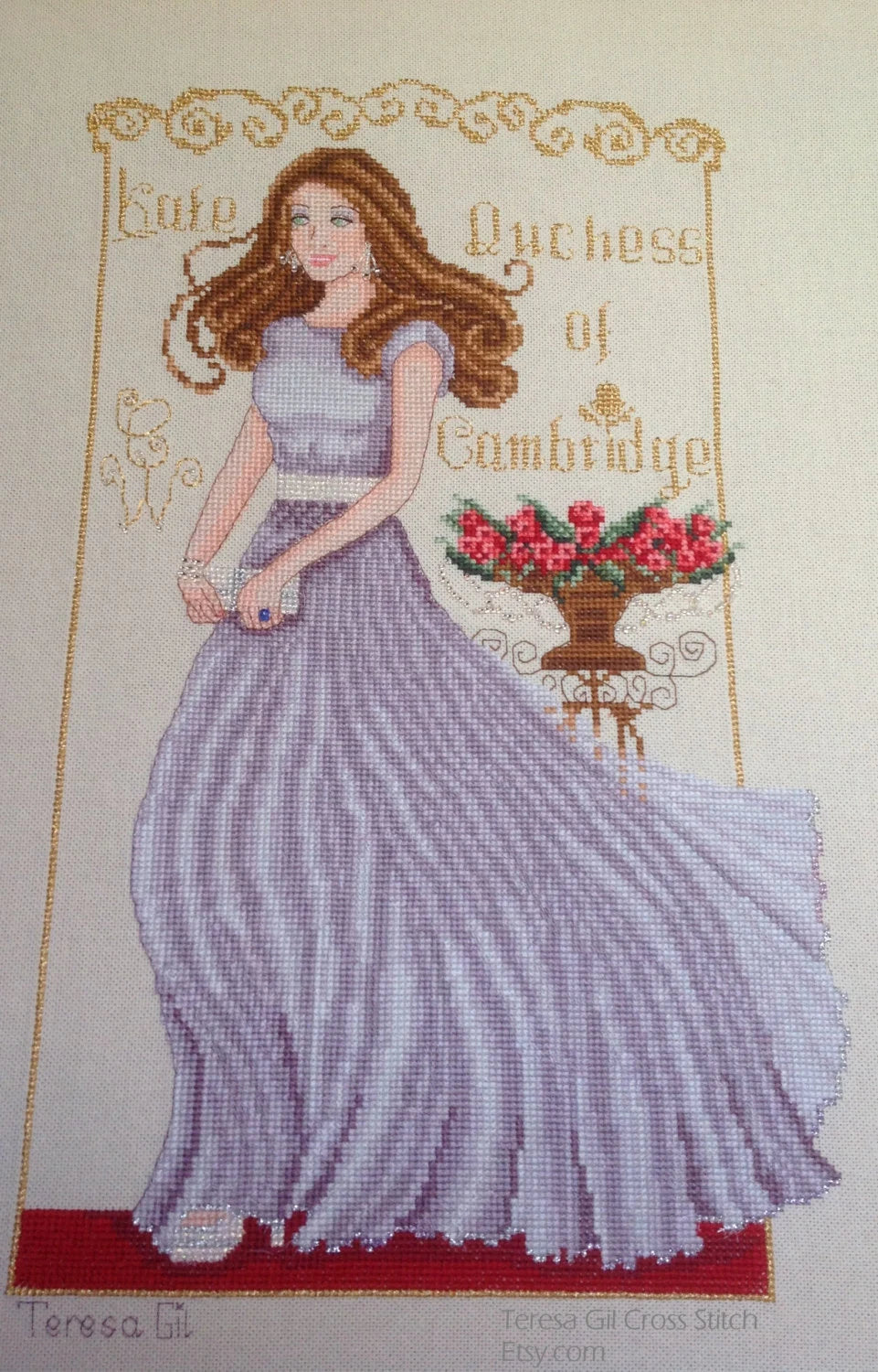 Kate Duchess of Cambridge - Counted Cross Stitch Pattern PDF