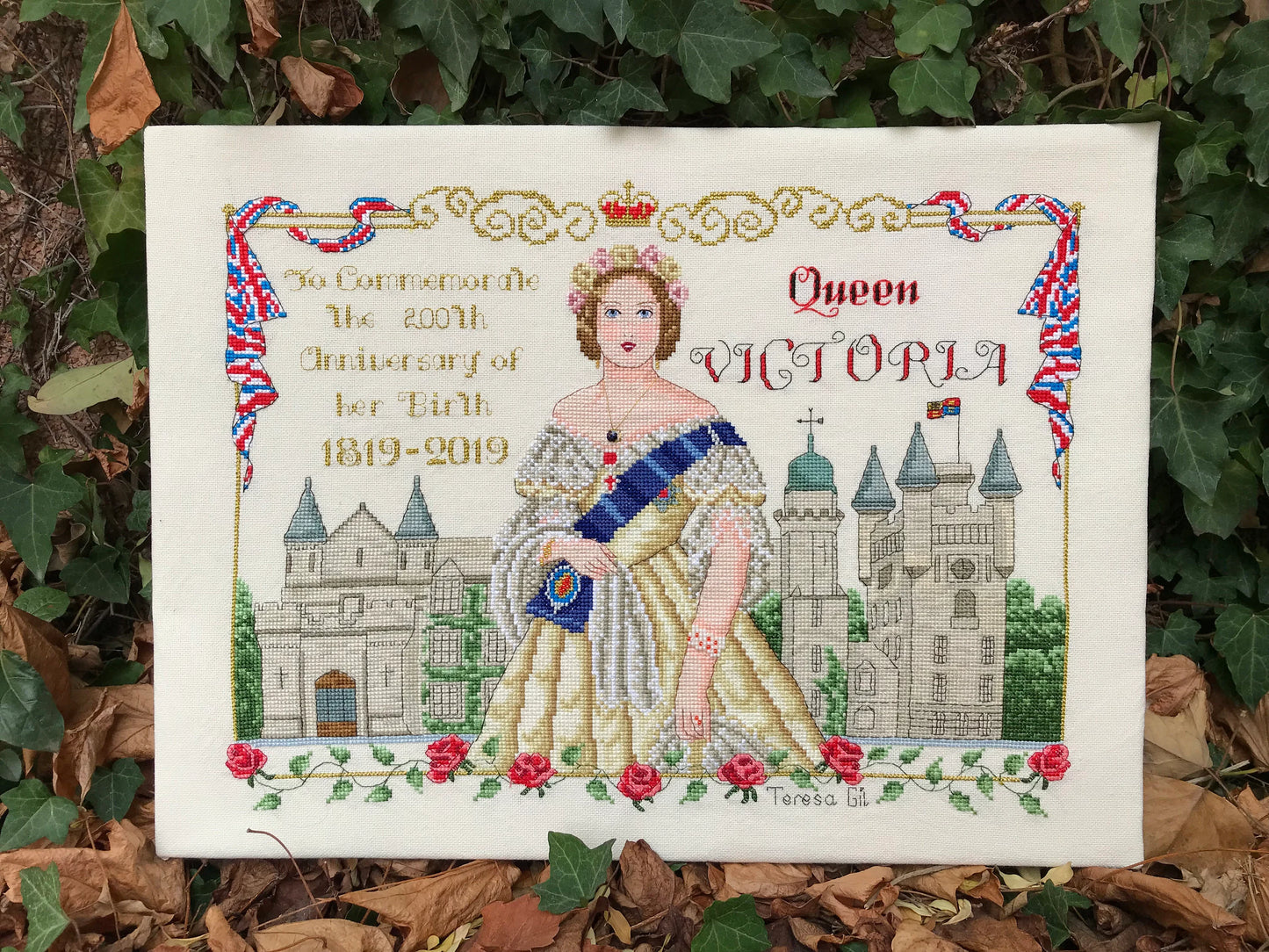 Queen Victoria Balmoral Castle Historical Style Counted Cross Stitch Pattern
