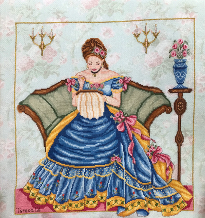Belle Victorian Lady - Counted Cross Stitch Pattern PDF
