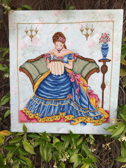 Belle Victorian Lady - Counted Cross Stitch Pattern PDF