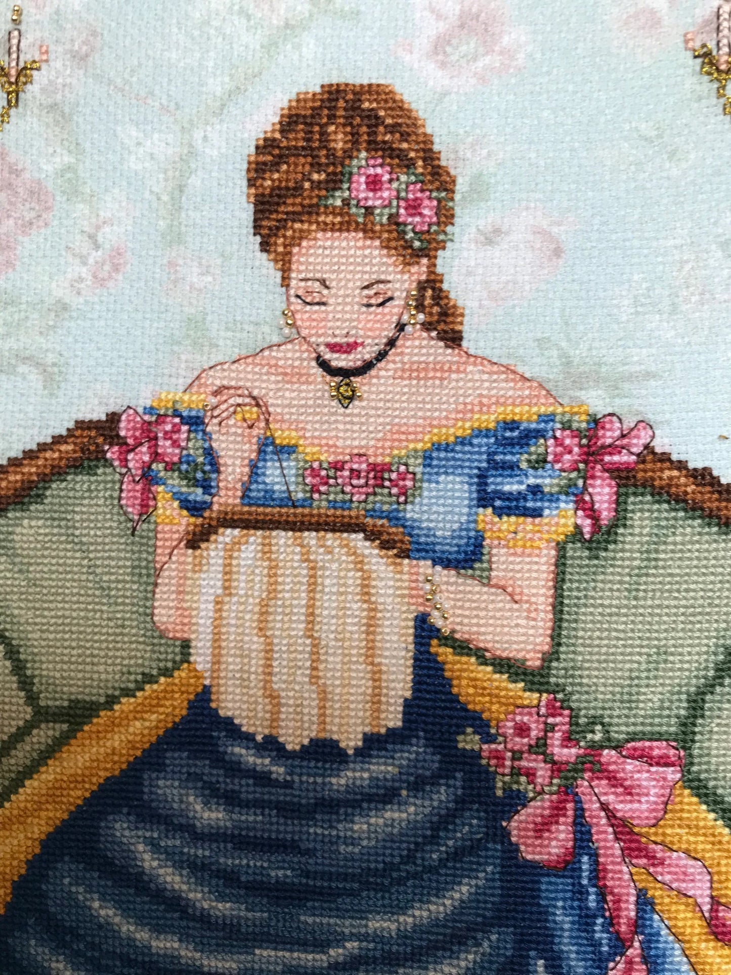 Belle Victorian Lady - Counted Cross Stitch Pattern PDF