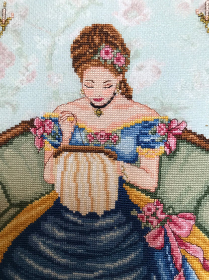 Belle Victorian Lady - Counted Cross Stitch Pattern PDF