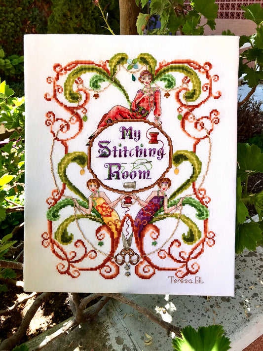 My Stitching Room Counted Cross Stitch Chart Pattern Instant PDF Download
