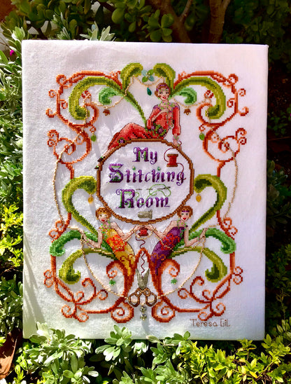 My Stitching Room Counted Cross Stitch Chart Pattern Instant PDF Download
