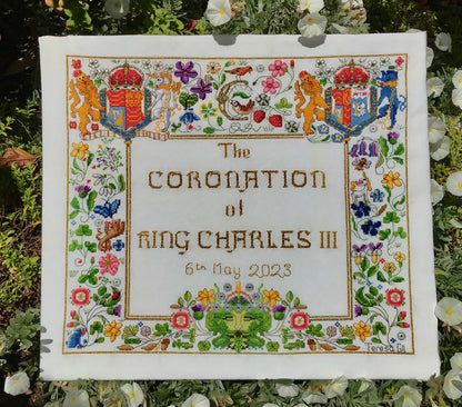 Coronation Garden Counted Cross Stitch Pattern Instant PDF Download