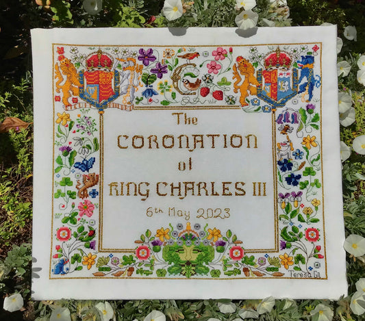 Coronation Garden Counted Cross Stitch Pattern Instant PDF Download