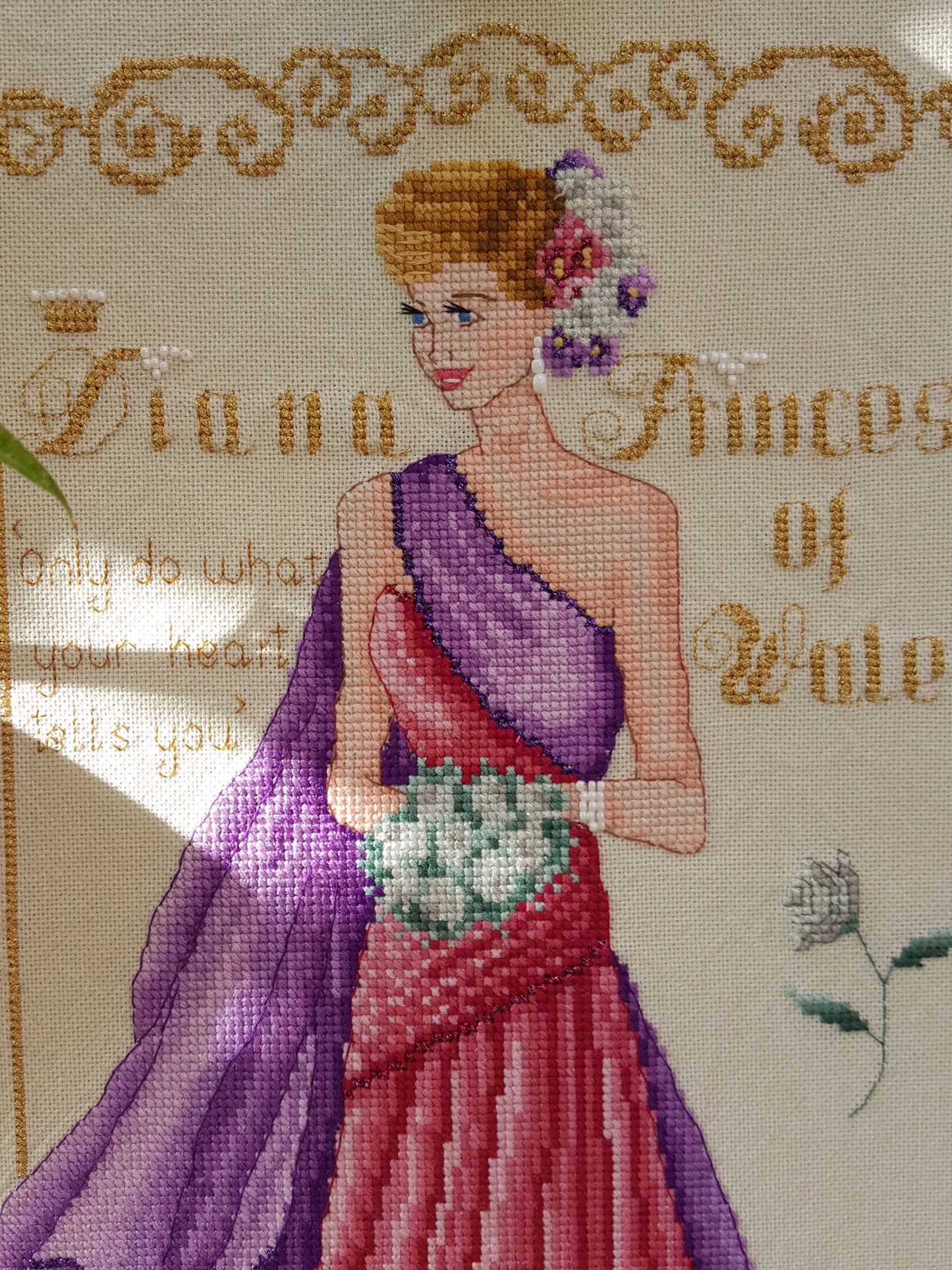 Diana Princess of Wales Counted Cross Stitch Chart Pattern PDF Instant Download