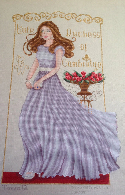 Kate Duchess of Cambridge - Counted Cross Stitch Pattern PDF
