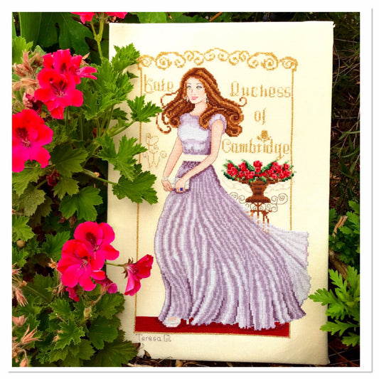 Kate Duchess of Cambridge - Counted Cross Stitch Pattern PDF