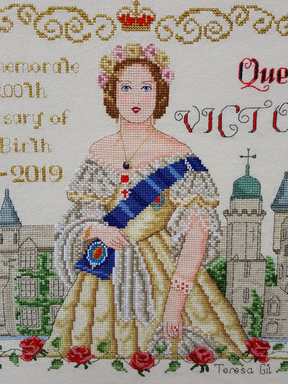 Queen Victoria Balmoral Castle Historical Style Counted Cross Stitch Pattern